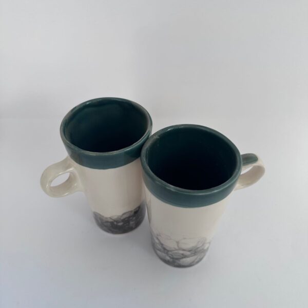 Büyük Kupa Bardak 2’Li Set Mug (El Yapımı)