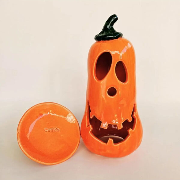 Halloween Seramik Mumluk Ve Tütsülük (El Yapımı)