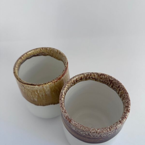 Seramik Bardak Mug Kupa 2’Li Set (El Yapımı)