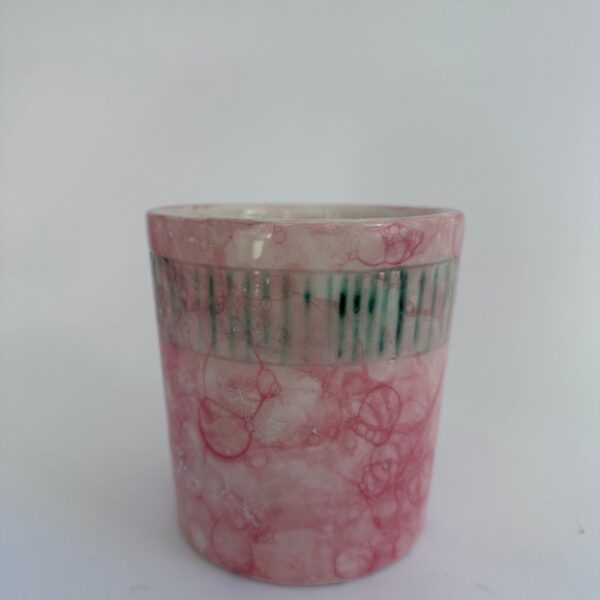 Seramik Saksı (El Yapımı) – Pembe