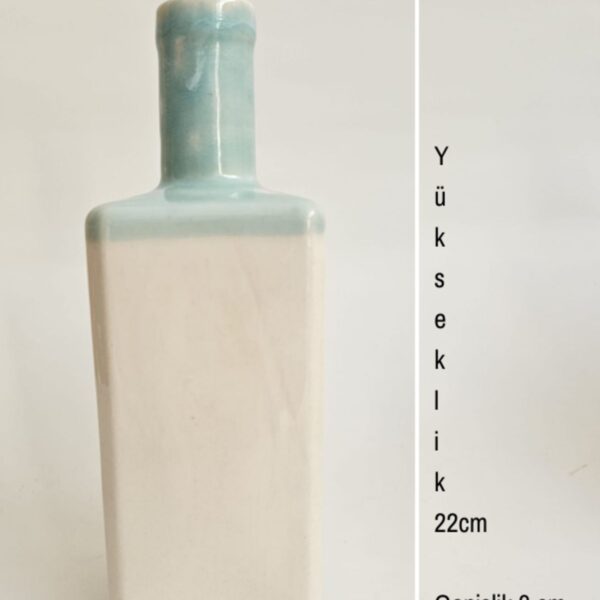 Zeytinyağı Şişesi (El Yapımı) – Turkuaz
