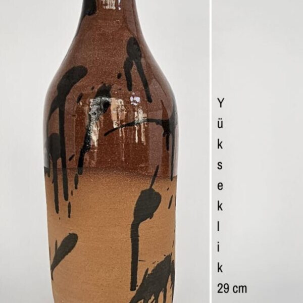 Zeytinyağı Şişesi (El Yapımı) – Terracotta